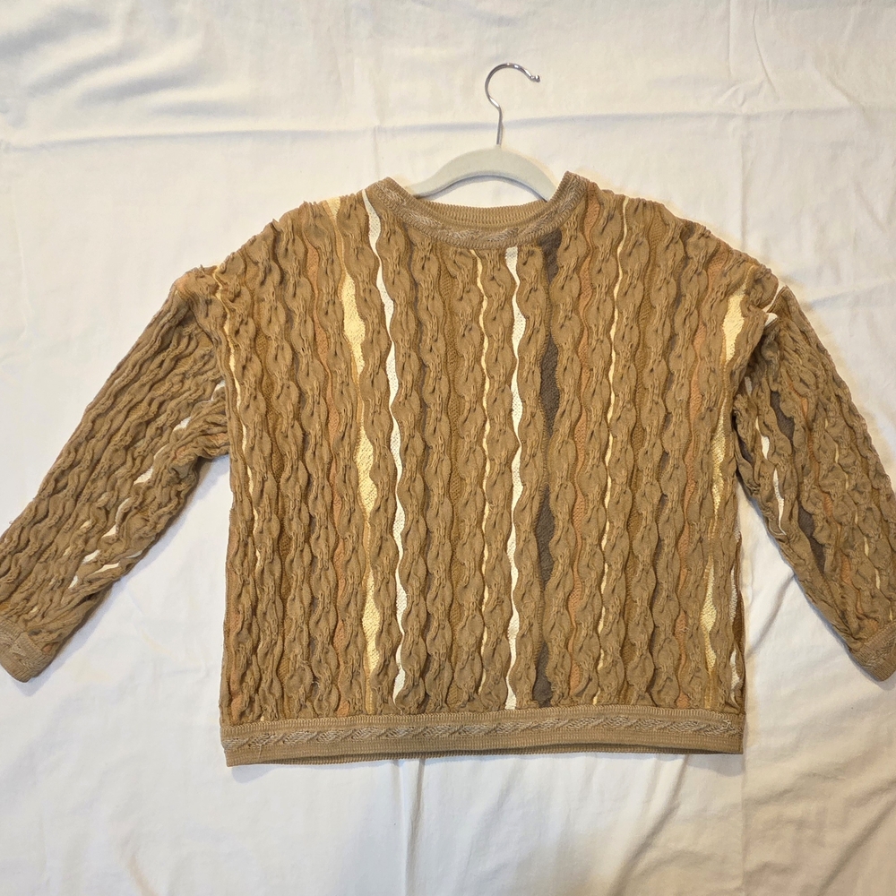 COOGI Multicolor Cable Knit Sweater
